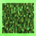 thumbnail image 1 of Ahgly Company Indoor Square Abstract Green Contemporary Area Rugs, 4' Square, 1 of 1