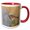 Red/White, variant on 3drose, Long-billed Curlew, 15oz Mug