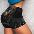 thumbnail image 5 of Yiaed Vintage Ornate Skull Print Women's Athletic Shorts Running Shorts Sporty Short High Waisted Elastic Workout Shorts for Yoga Gym Running & Sports -X-Large, 5 of 8
