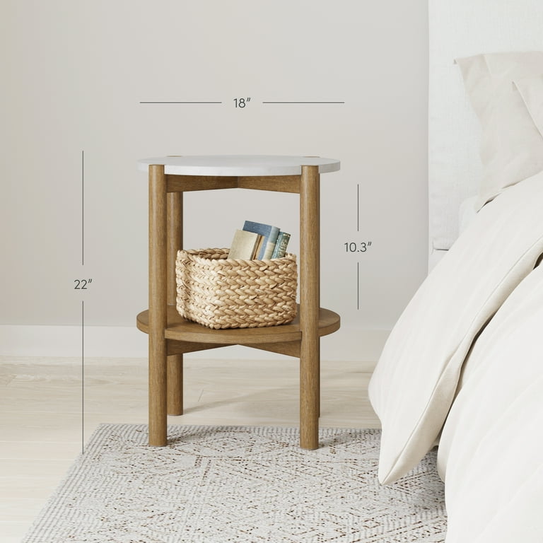 Small light wood side table deals