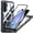 Black, variant on Dteck For Samsung Galaxy S25 Plus Case Compatible with Magsafe Accessory, Full Body Shockproof Protective Phone Cover Built-in Screen Protector, Purple