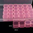 thumbnail image 3 of Zootealy 28 Grids Transparent Storage Lastics Box Shatter-Resistant Individual Manicure Jewelry Storage Box With Cover, 3 of 8