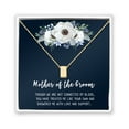 thumbnail image 5 of Gift for Mother of the Groom, Mother's Day Gift for Mother in Law, Gift for Her, Gold Cube Mother's Day Gift, Jewelry for Mom, Card Necklace Jewelry for Mom [Gold, No-Personalized Card], 5 of 13