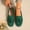 #111-Green, variant on Roncen Women's Suede Slip-On Loafers - British Style Square Toe Casual Driving Shoes with Tassel Decor, Comfortable Fashion Flats for Daily Wear