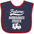 thumbnail image 3 of Inktastic Future Ambulance Driver Childs Boys or Girls Baby Bib, 3 of 4