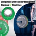 thumbnail image 3 of Ataucjin Colored Bumper Plates, 2 Inch Rubber Bumper Weights Plate for Barbell, Standard Strength Training Plates for Weightlifting,2pcs, 3 of 6