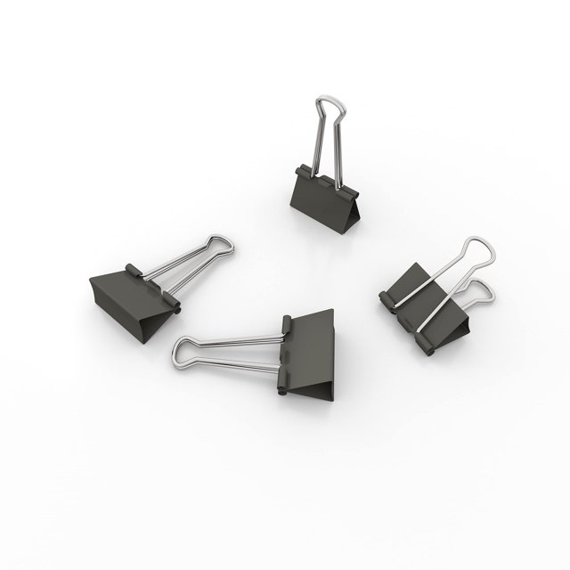 Nctinystore Binder Clips Small Metal Clamp 0.75 inch / 19 mm (Light-Green 40-PCS)