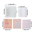 thumbnail image 2 of Aqestyerly Vertical Deposit Savings This Three-Hole Iron Clip Storage Album Pvc Loose-Leaf Book Small Card Book 2Pc Savings Clip Gift Cash Savings Notebook, 2 of 6