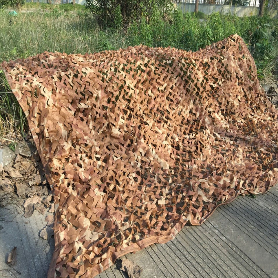 Military Camouflage Netting Hunting Desert Military Net Hunting Sunshade Cover,10×13ft