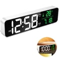 thumbnail image 2 of Reloj despertador luminoso de sobremesa-Inglés blanco Xemadio 2034724-2, 2 of 9