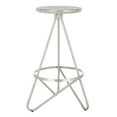 thumbnail image 4 of SAFAVIEH Galexia Mid-Century Retro Metal Bar Stool, Silver Leaf, 4 of 9