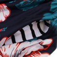 thumbnail image 4 of Tachiuwa Robe T-Shirt à Manches Courtes Imprimé Floral Rayé Col Rond Taille Haute pour Femmes - 5, m m, 4 of 9