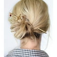 thumbnail image 4 of 4Pcs Ancient Style Sword Hair Chopsticks Chinese Style Hair Sticks for Bun Hair Long Hair Classic Vintage Flower Hair Sticks Women Girl Gifts, 4 of 5
