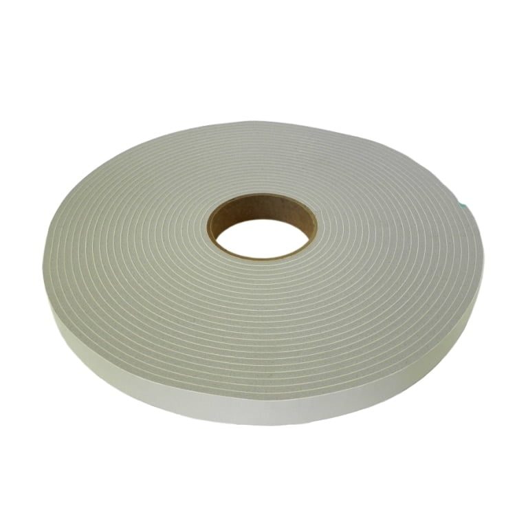 1/2" (12mm) Single Sided PVC Foam Tape Low Density ,Gray [48 Rolls