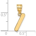 thumbnail image 4 of 14K Yellow Gold Polished Bubble Letter I Initial Pendant - Jbsp, 4 of 5