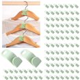 thumbnail image 1 of 100 piezas conector de suspensión de ahorro de espacio, gancho de conexión de mini perchas de cascada, conexión de suspensión de organizador verde, para armario de dormitorio JAMW Sencillez, 1 of 5