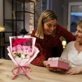 thumbnail image 2 of Vaidha Soap Flower Bouquet 18Pcs Roses Carnations Gift Spring Decoration Mother's Day Tulips Kitchens Offices Weddings Flower Bouquets Flower Arrangements, 2 of 5