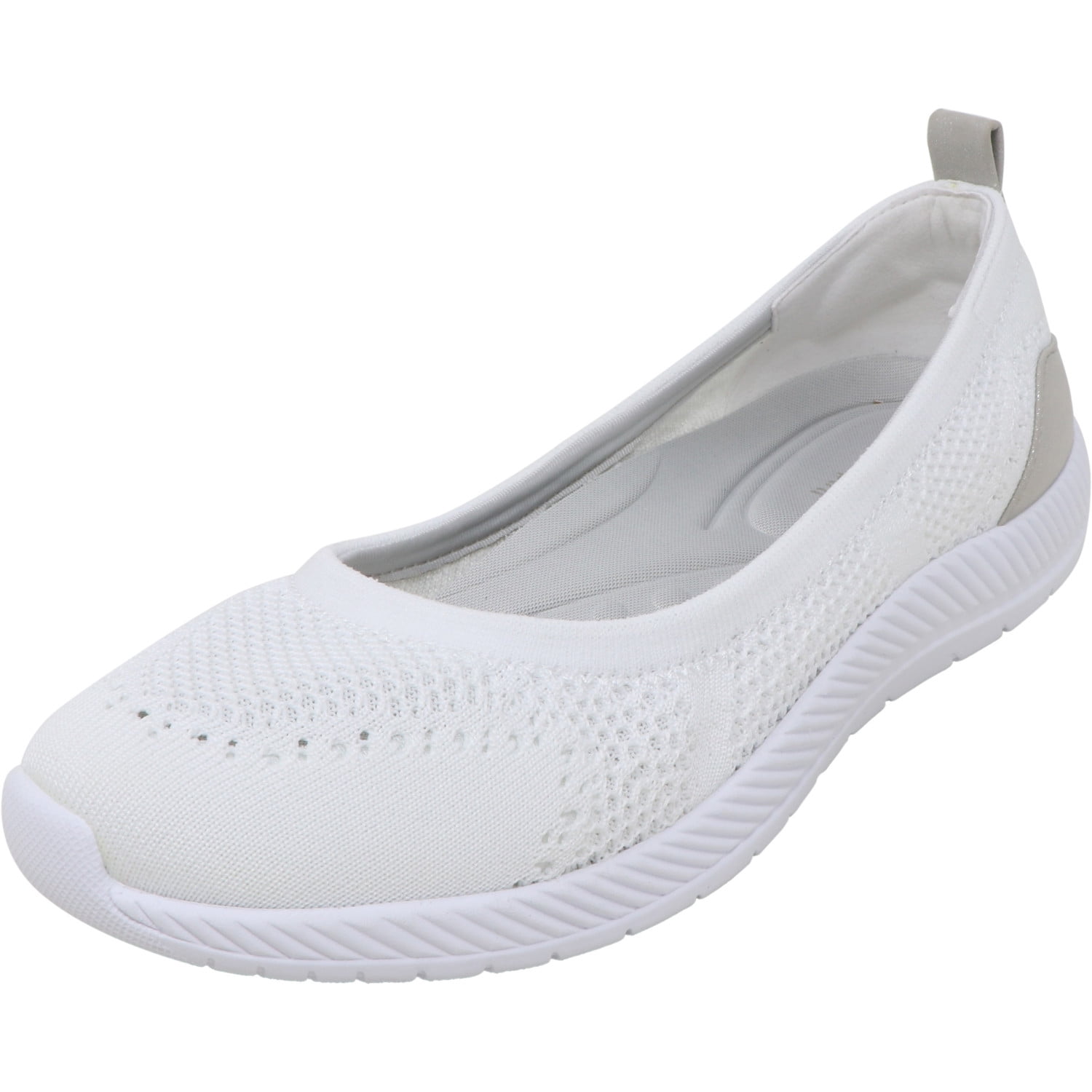 Easy Spirit Women's Glitz 2 White Flat Shoe - 8.5M | Walmart Canada