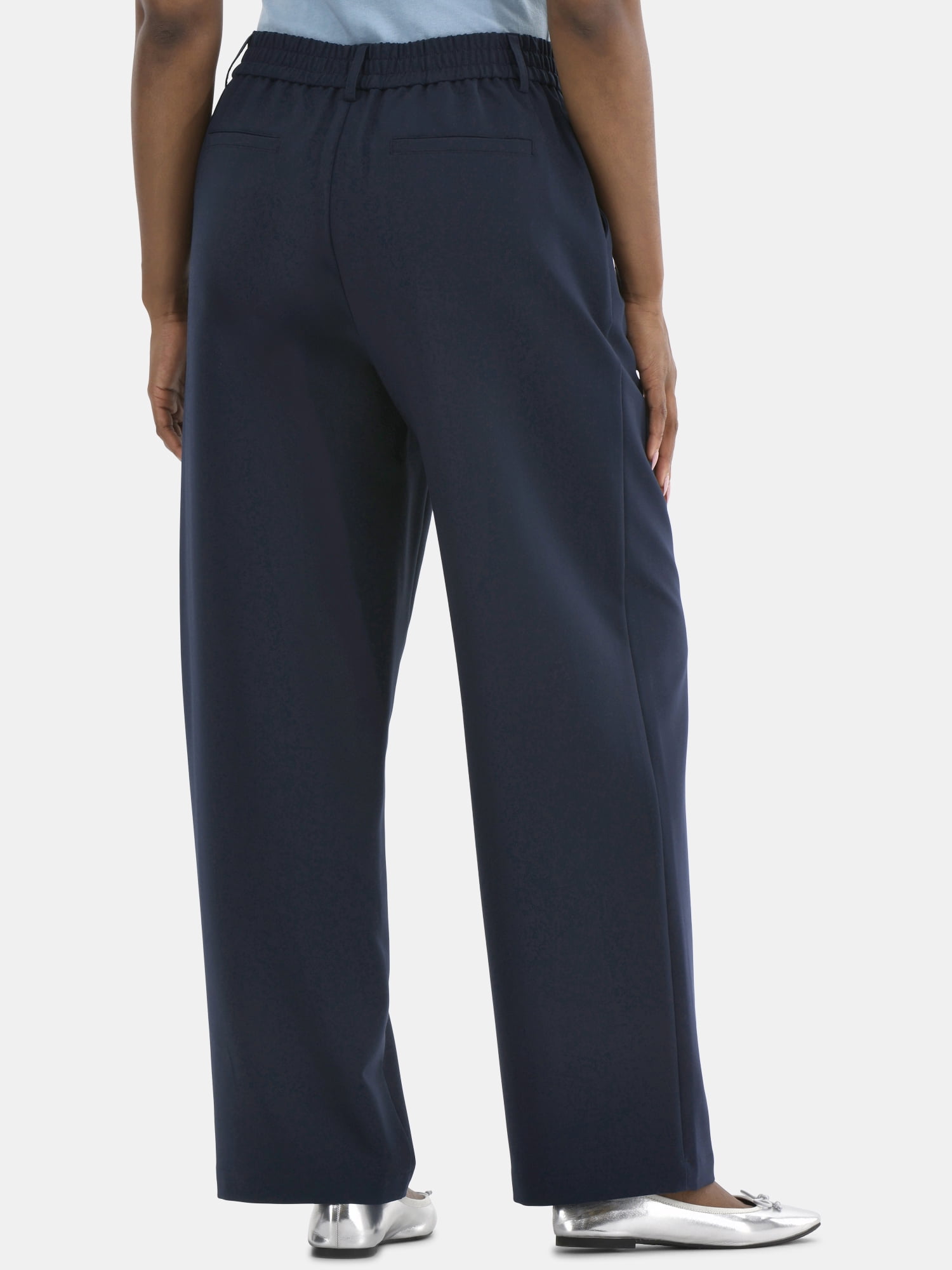 Time and Tru Women's Slouchy Tailored Pant