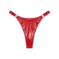 thumbnail image 5 of Rswnyirn Strings pour Femmes Culottes en Cuir PU Taille Basse T-back Rouge P, 5 of 5