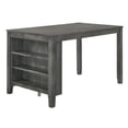 thumbnail image 1 of Table à Manger en Bois Gris Foncé avec 3 Étagères, 1 of 2