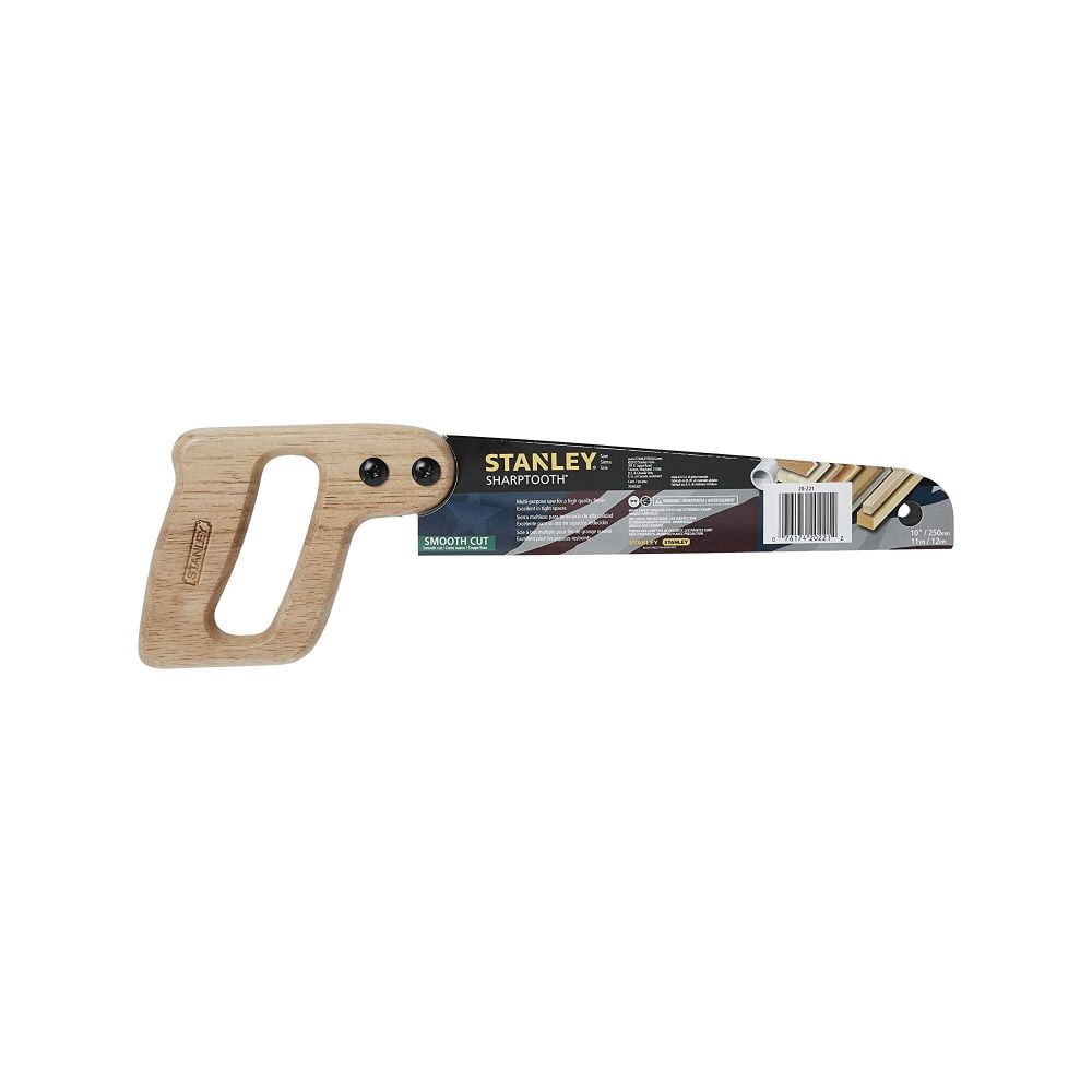STANLEY 20-221 10-Inch Short Cut Sharp Tooth Hand Saw