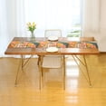 thumbnail image 3 of Yayeee Table Runner 70 inches Long Home Kitchen Dinning Party Decoration, Pink Cityscape Painting, 3 of 7