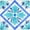 Blue, variant on Mi Alma Vinyl Peel and Stick Flower L03 Backsplash Tile Stickers Easy To Install , Blue/Orange, 4" x 4" (24-Pack)