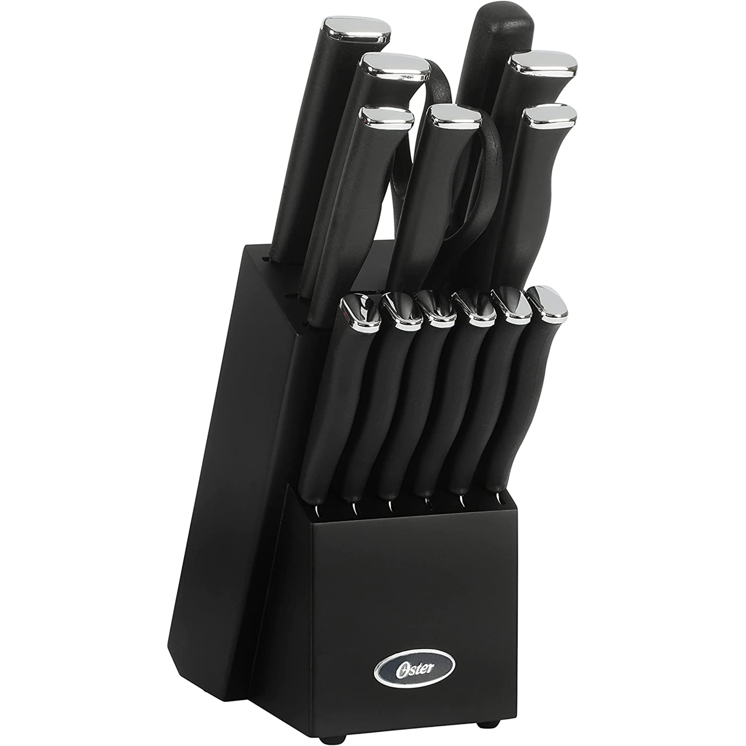 Oster Granger 14-Piece Stainless Steel Knife Set With Wooden Block - Complete Kitchen Cutlery Collection - View #4
