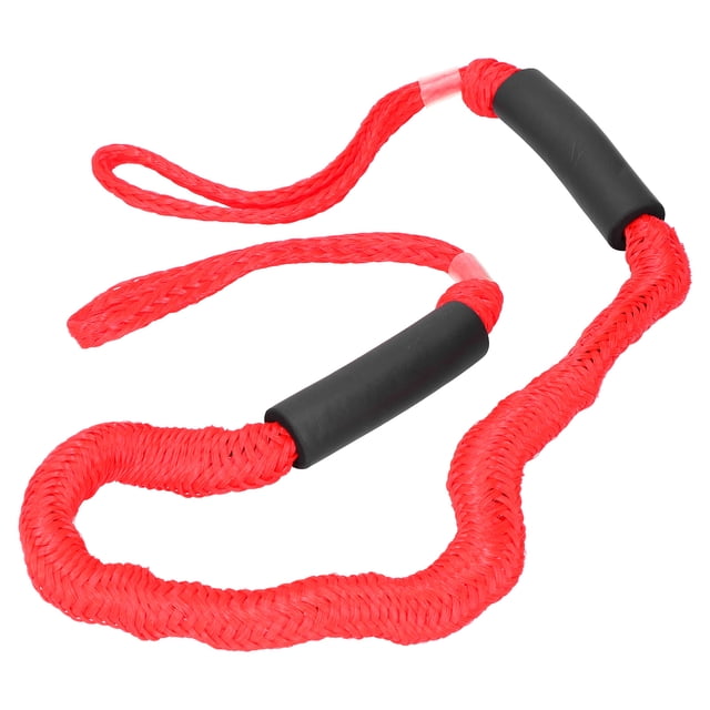 Cuerda elástica roja para amarre, cuerda elástica de PE de grado marino extensible para embarcaciones