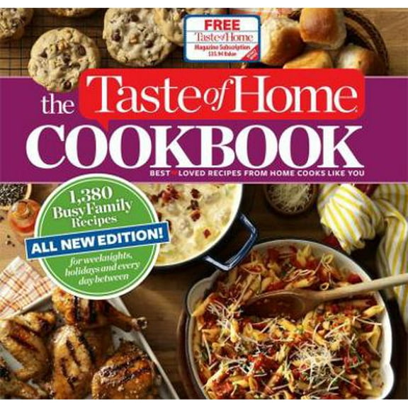Pre-Owned The Taste of Home Cookbook: 1,380 Busy Family Recipes for Weeknights, Holidays and Every Day Between (Hardcover) 1617652938 9781617652936
