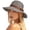 Grey, variant on Women Packable Summer Sun Hat 50+ Wide Brim Foldable Bucket Garden Sunhat For Travel