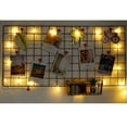 thumbnail image 4 of Diy Grid Photo Wall Iron Frame Wall Shelf Wall Art Display Organizer DIY Grid Photo Iron Frame Wall Shelf Wall Mounted Mesh Display Panel Wall Art Display Organizer, 4 of 5