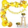 thumbnail image 1 of Kit de arco de guirnalda de globos de girasol para decoración de baby shower para niñas o niños, globos amarillos de 18.0 in, 10.0 in, 5.0 in, vid de girasol para decoraciones de fiesta de girasol JAMW Sencillez, 1 of 5