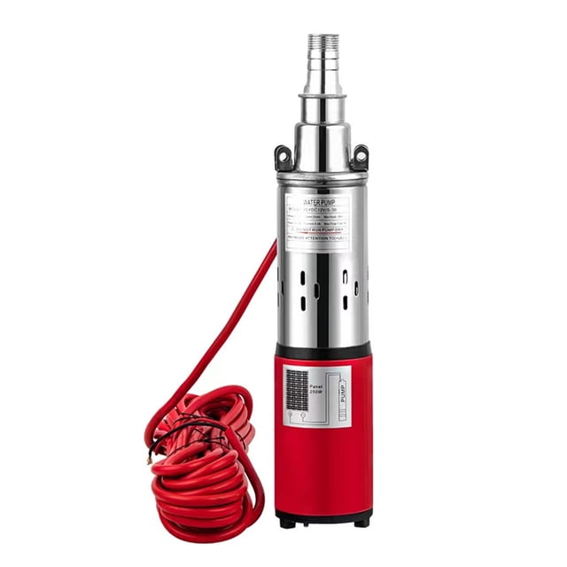 DC 12V/24V Solar Water Pump High Pressure Deep Well Pump Submersible Pump High Lift 30-50M Garden Home Agricultural Irrigation ,Multi-Install Methods