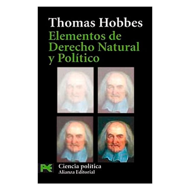 Libro Elementos De Derecho Natural Y Politico Tapa Blanda, Autor Thomas Hobbes, Editorial Alianza