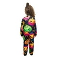 thumbnail image 4 of Xinhuaya Matching Halloween Pajamas Family Onesies 2023, Family Colorful Pumpkin Print Zip Up Jumpsuits Holiday Pajamas Sets, 4 of 6