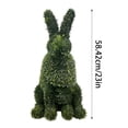 thumbnail image 5 of fsxdhpcsgfc Easter Bunny Topiary Green Bunny Shaped Topiary Easter Bunny Boxwood Topiaries For Porch Outdoor/Indoor Easter Bulk Statues Babies 2nd Ornament Decorative Edge Sculpture Solar Garden, 5 of 5