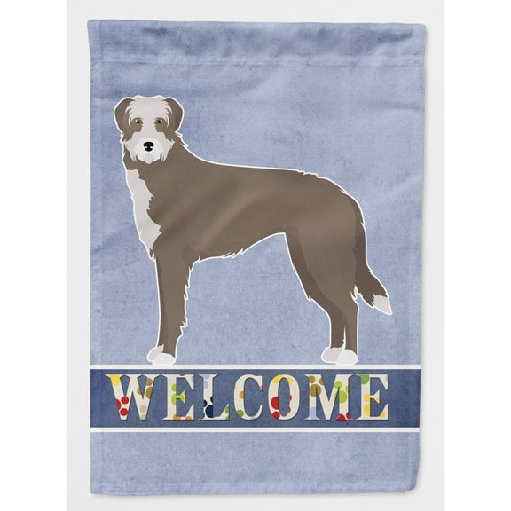 Carolines Treasures CK3756CHF Lurcher 1 Welcome Flag Canvas House Size  Large multicolor