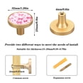 thumbnail image 3 of 4-Pack Home Cabinet Knob Furniture Drawer Knob for Cabinets & Walls 32mm Diameter Pink Cute Bows, 3 of 9