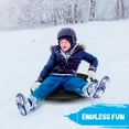 thumbnail image 6 of Slippery Racer Downhill Pro Batman Plastic Saucer Disc Snow Sled (3 Pack), 6 of 7