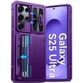 thumbnail image 1 of Funda GooseBox para Galaxy S25 Ultra, cartera, cámara RFID, color morado, 1 of 8