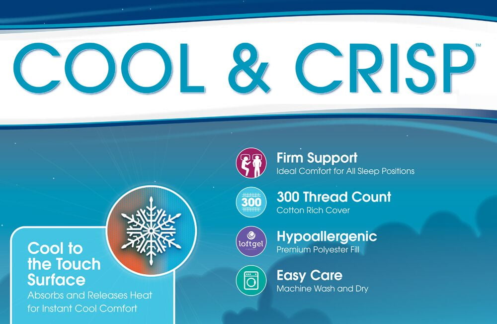 serta cool & crisp pillow