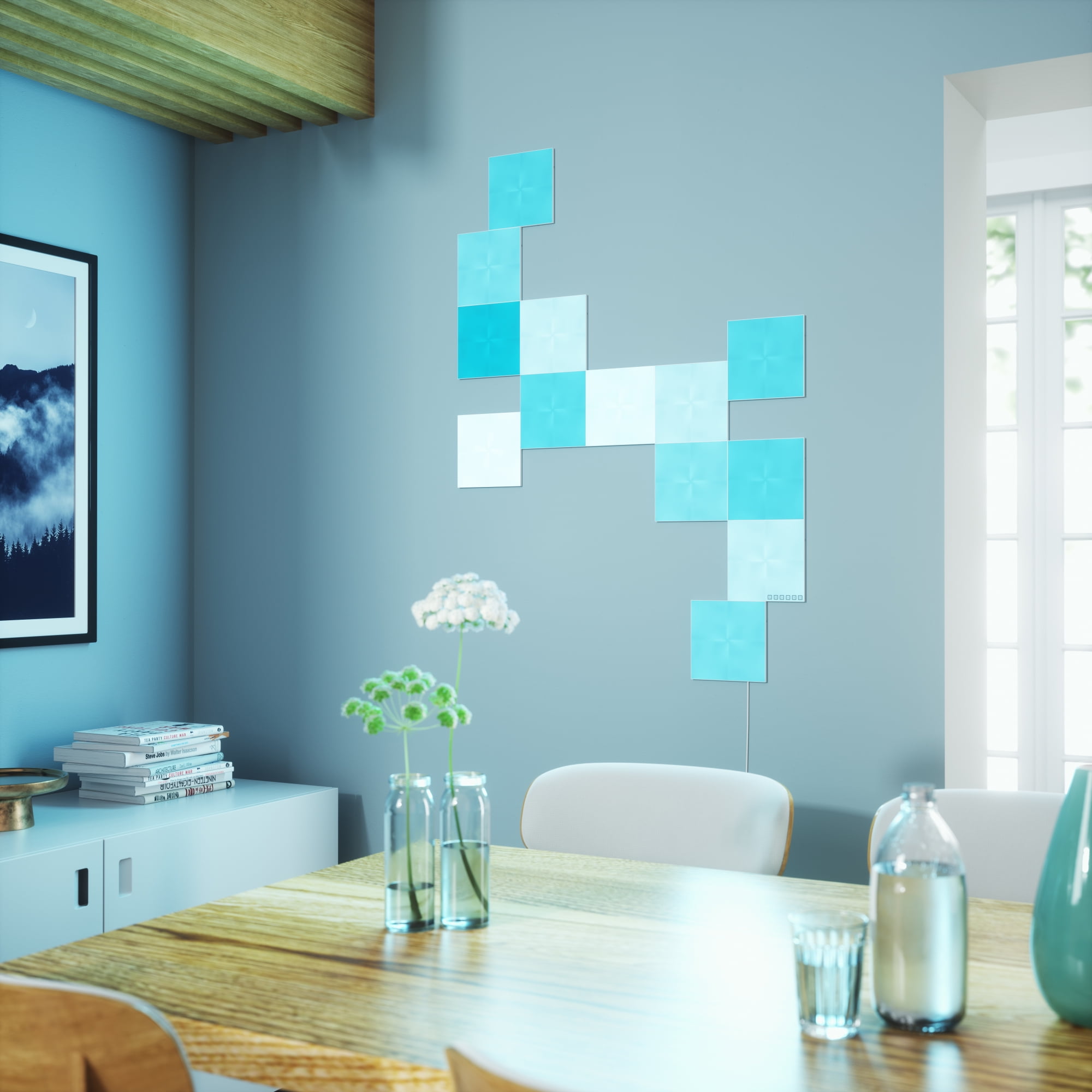 Nanoleaf Canvas Smarter Kit, RGB LED Square Wall Light