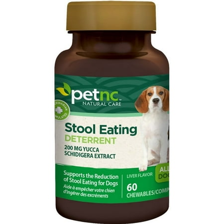 PetNC Natural Care Stool Eating Deterrent Chewables for Dogs, Liver Flavor 60
