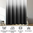 thumbnail image 6 of Black Men Shower Curtain 72x84 inch for Bathroom, Extra Long Shower Curtain Black and Gray, Chic Geometric Ombre Cloth Bath Curtains, Waterproof Machine Washable for Men Modern Bathtub, 6 of 6
