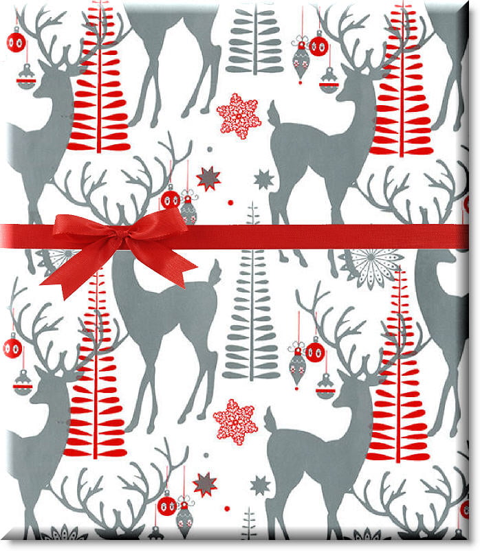 Polka Dots for Christmas 10 Sheets Christmas Tree Rustic Christmas Santa Claus Red Stripes Moose Snowflake Cnady Canes Christmas Wrapping Paper Bundle Snowman 127x178cm Each Sheet 