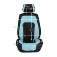 thumbnail image 6 of FH Group Tour19 Durable Comfort Faux Leather 3D Mesh Seat Cushions for Car Truck SUV Van – Blue Front Seats, 6 of 7