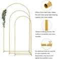 thumbnail image 2 of Set of 3 Metal Square Wedding Arch Backdrop Stand, Door Frame for Wedding Birthday Party Graduation Ceremony Decoration, 2 of 7