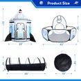 thumbnail image 4 of SweHouse 3pc Spaceship Play Tunnel Tent for Kids with Baby Ball Pit for Toddlers Indoor Outdoor Polyester Toys, 4 of 6